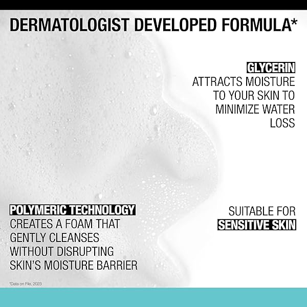 NEUTROGENA ULTRA GENTLE FOAMING FACIAL CLEANSER, FOAMING FACE WASH FOR SENSITIVE SKIN, GENTLY CLEANSES AWAY DIRT, OIL & MAKEUP WITHOUT OVER DRYING, FRAGRANCE-FREE, 5.8 FL. OZ