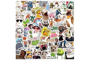 ERSIVSI 110 Pcs Funny Stickers Prank Meme Stickers Pack Vinyl Waterproof Cool Decals for Laptop, Water Bottles, Hard Hats, Sc
