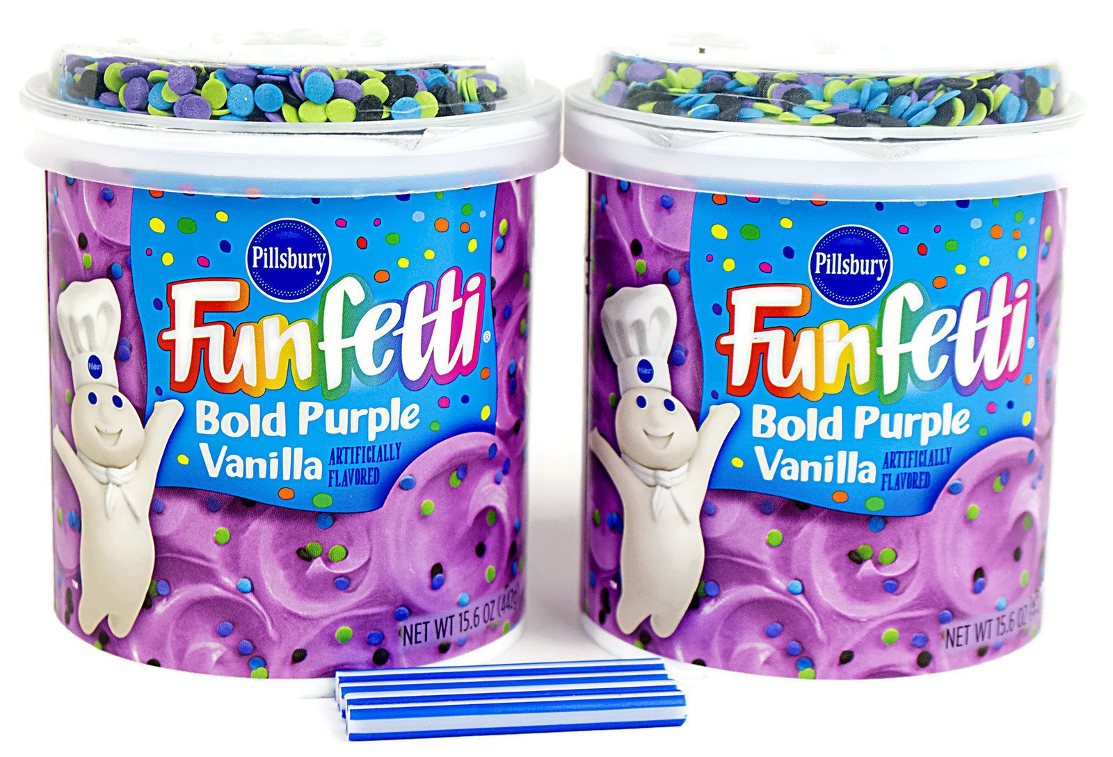 Pillsbury Funfetti Happy Birthday! Vibrant Green Vanilla Frosting 15.6