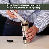Cole & Mason Horsham Chrome Salt Mill 154mm Adjustable Ceramic Grind Mechanism view 5