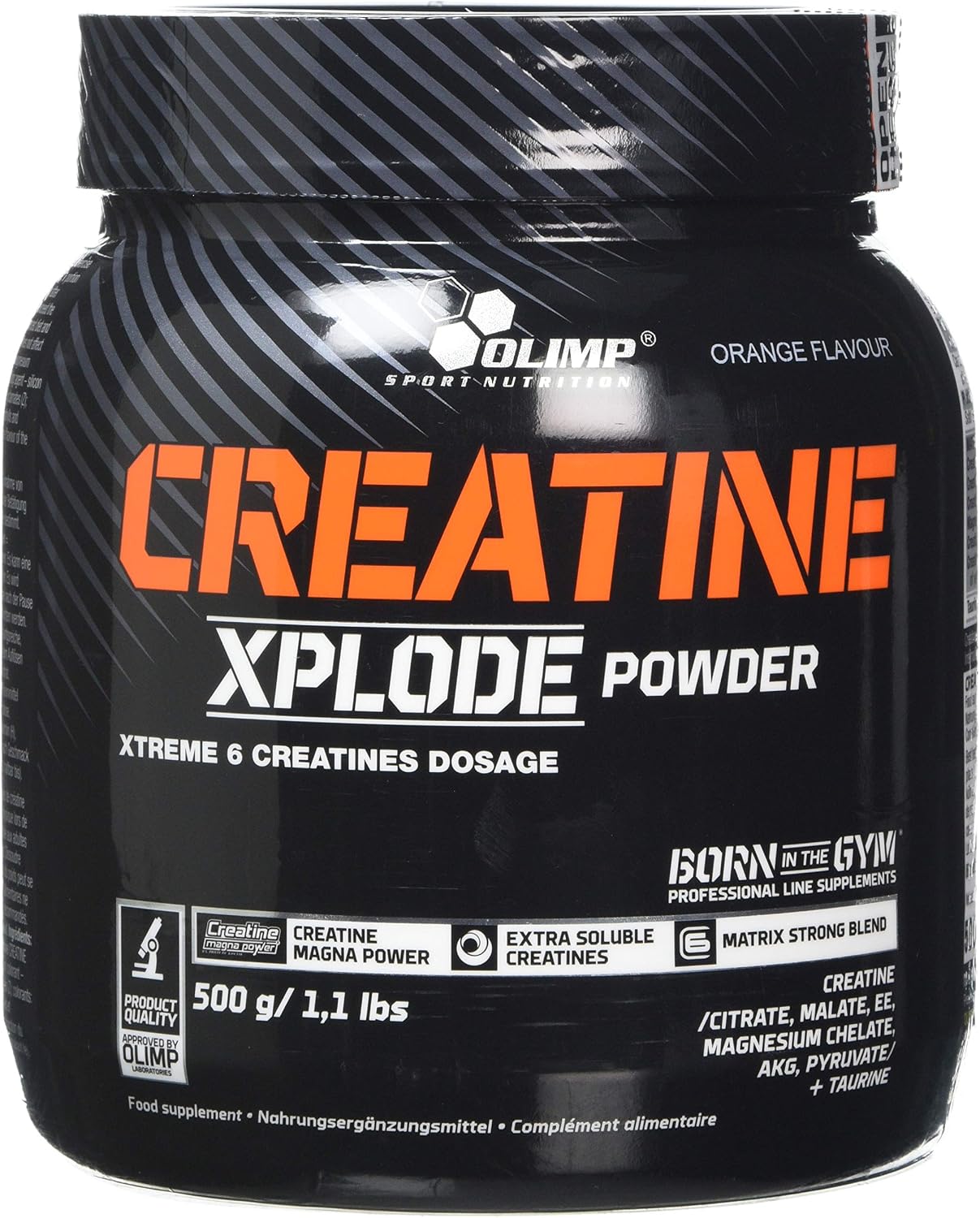 OLIMP SPORT NUTRITION Olimp Sport Nutrtition Creatine Xplode Powder, Orange Flavour (500 g), 500 g (Pack of 1)