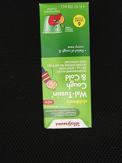 Amazon Com Walgreens Children S Wal Tussin Cough Cold Fruit Punch