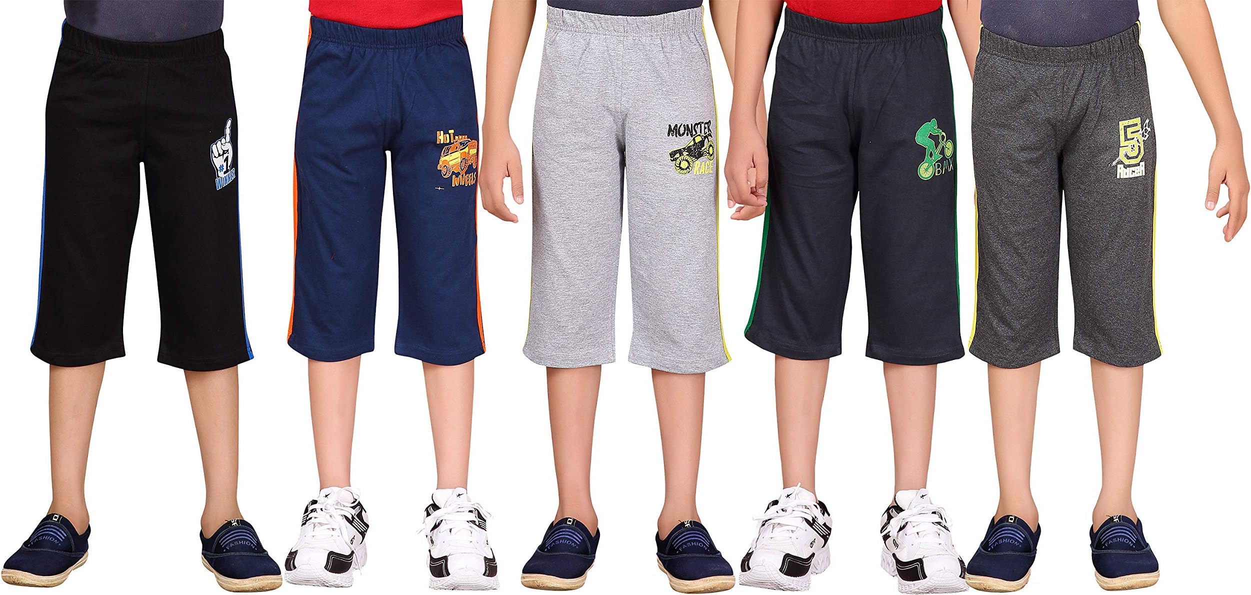 SOUTH TREEBoy's Bermuda Shorts (Pack of 5)