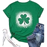 St Patricks Day Shirt Women Shamrock Lucky T-Shirts St. Patrick's Day Theme Short Sleeve Tee Tops