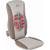 HoMedics Shiatsu Massage Cushion with Heat for Full, Upper, and Lower Back, Deep Kneading Massager, Fits Most Chairs for Home