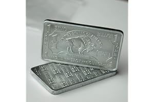 CMC Metal Art Collection - 1 oz One Troy Ounce USA American Buffalo .999 Fine Zinc Bullion Bar Zn Element