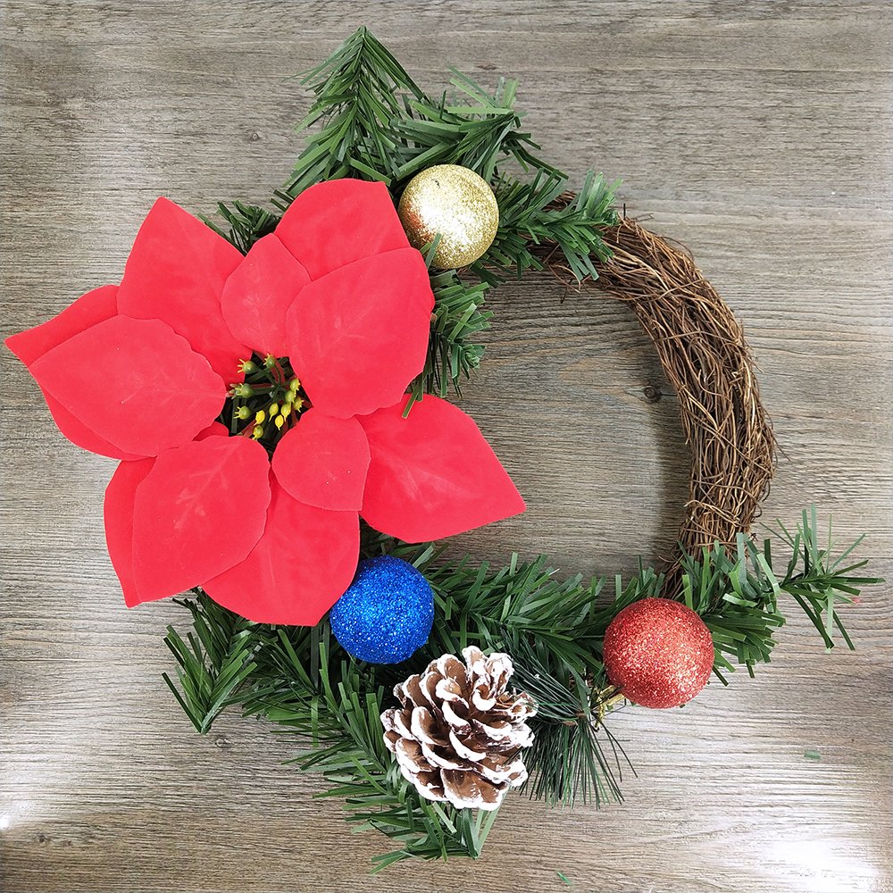 Supla 12 Pcs Artificial Christmas Wired Pine Garland Ties Faux