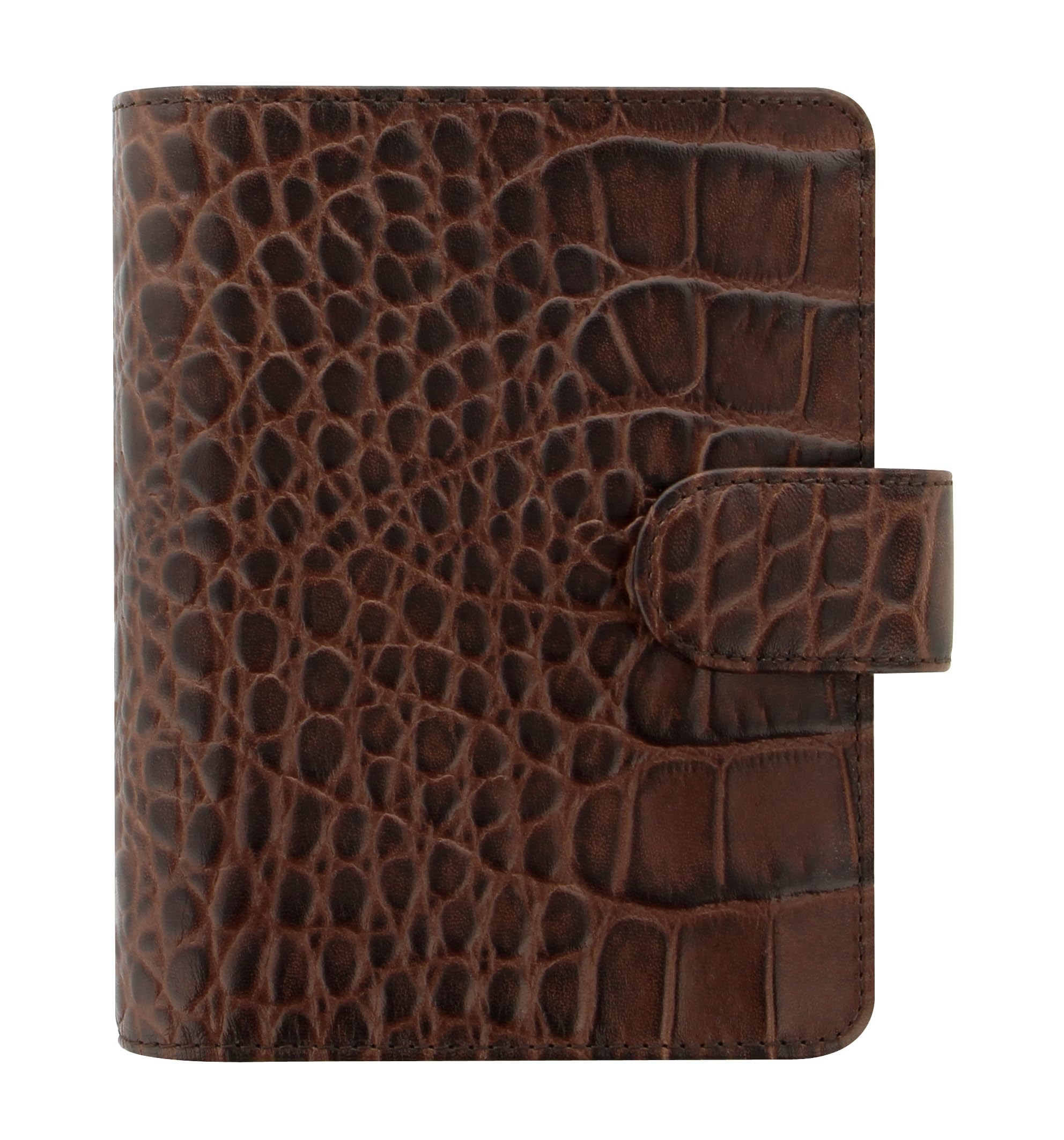 Filofax Pocket Classic Croc organiser - Chestnut