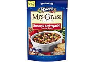 Wyler's Mrs. Grass Home-Style Beef Vegetable Hearty Soup Mix, 7.48 oz Pouch