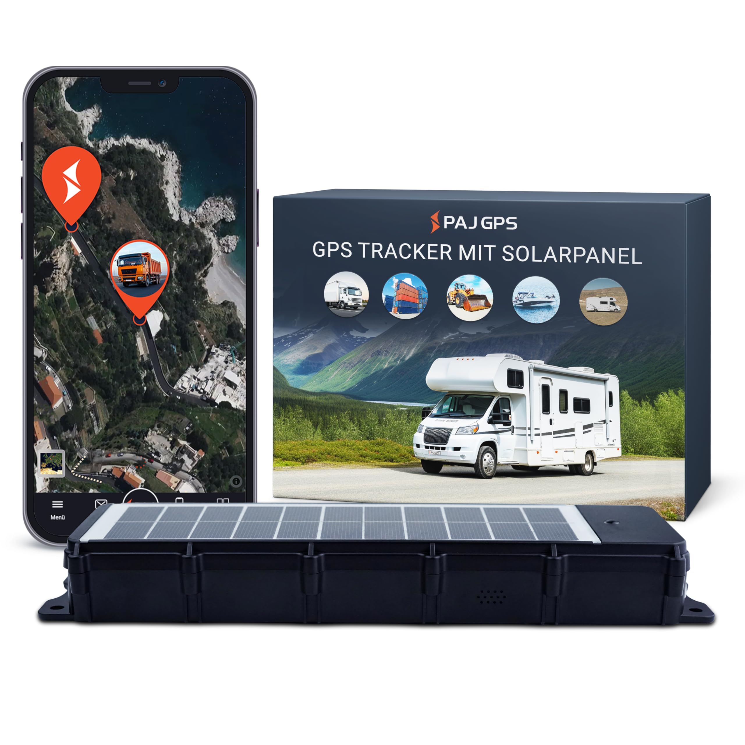 SOLAR Finder 4G GPS-Tracker mit 3 Monate Premium ABO, Echtzeitortung