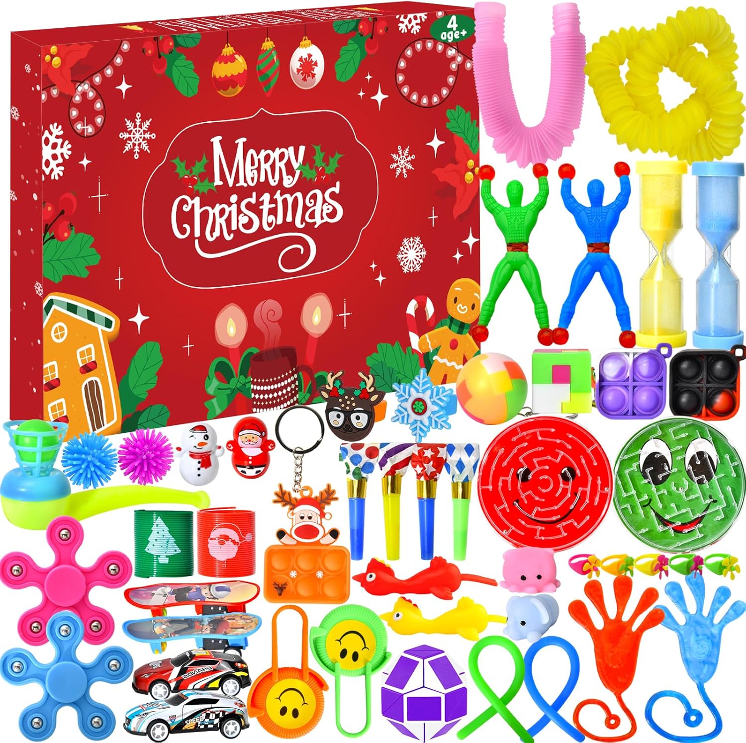 Advent Calendars - Fidget Advent Calendar, Advent Calendar 2023 for Kids, Christmas Countdown Calendar Sensory Toys for Boys Girls, Xmas Gift Party Favor Gifts for Toddler Teens