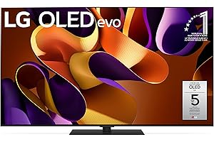 LG 55-Inch G4 OLED evo 4K Smart TV - α11 AI Processor 4K, Alexa Built-in, 144Hz Refresh Rate, HDMI 2.1, G-Sync, FreeSync, Dol