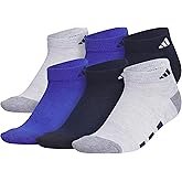 adidas Unisex Kids Low Cut Ankle Socks for Boys and Girls Youth (6-Pack) Athletic Cushioned and Comfortable
