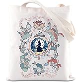 FOTAP Alice Inspired Gift Alice Wonderland Merch Magic Kingd*m Gifts Alice Fan Gift Cheshire Cat Lover Shoulder Bag