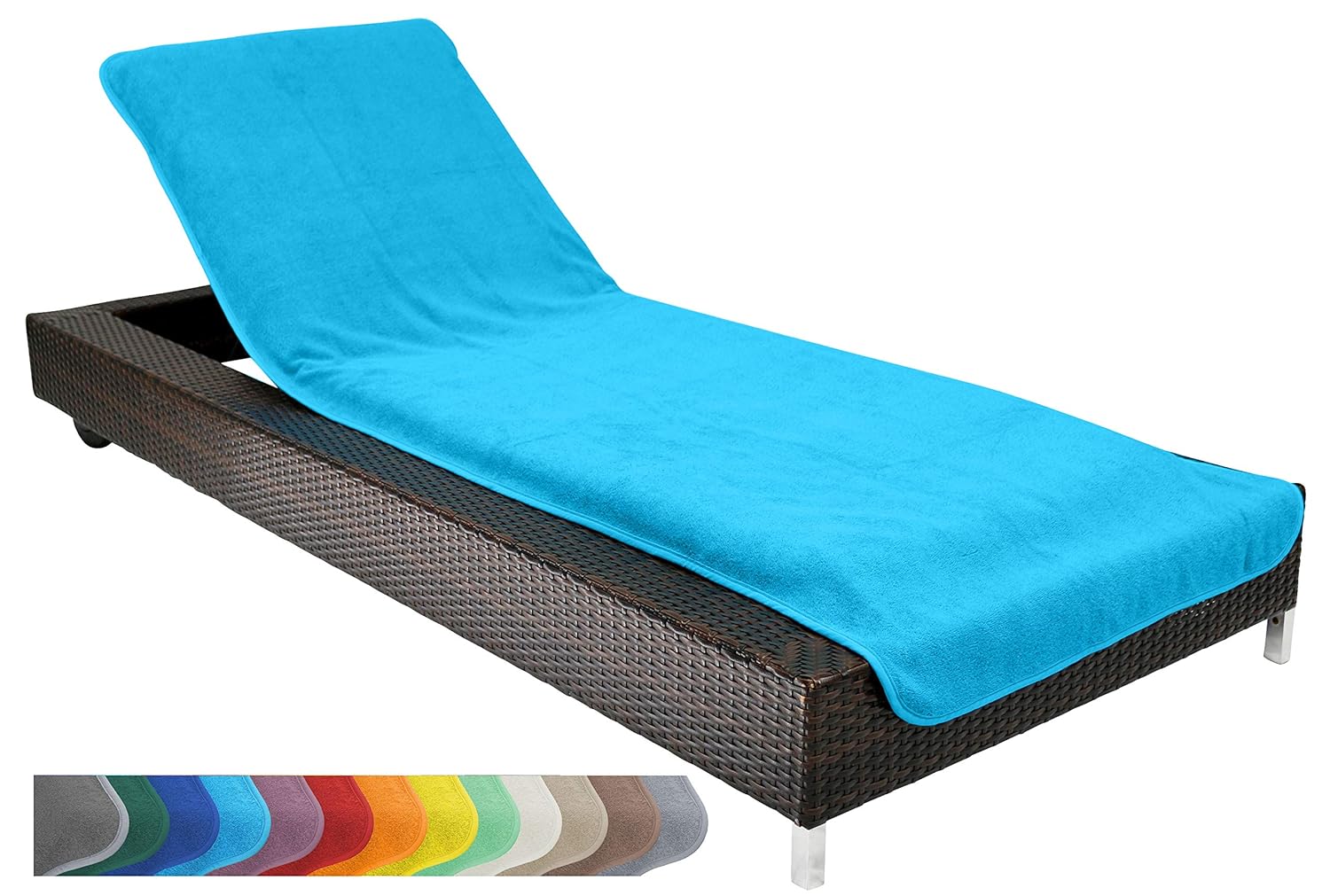 Garden & Outdoors 75x200 cm Mint Brandsseller Lounger Cover Beach Towel