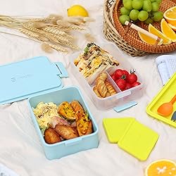 linoroso Stackable Bento Box Adult Lunch Box | Meet