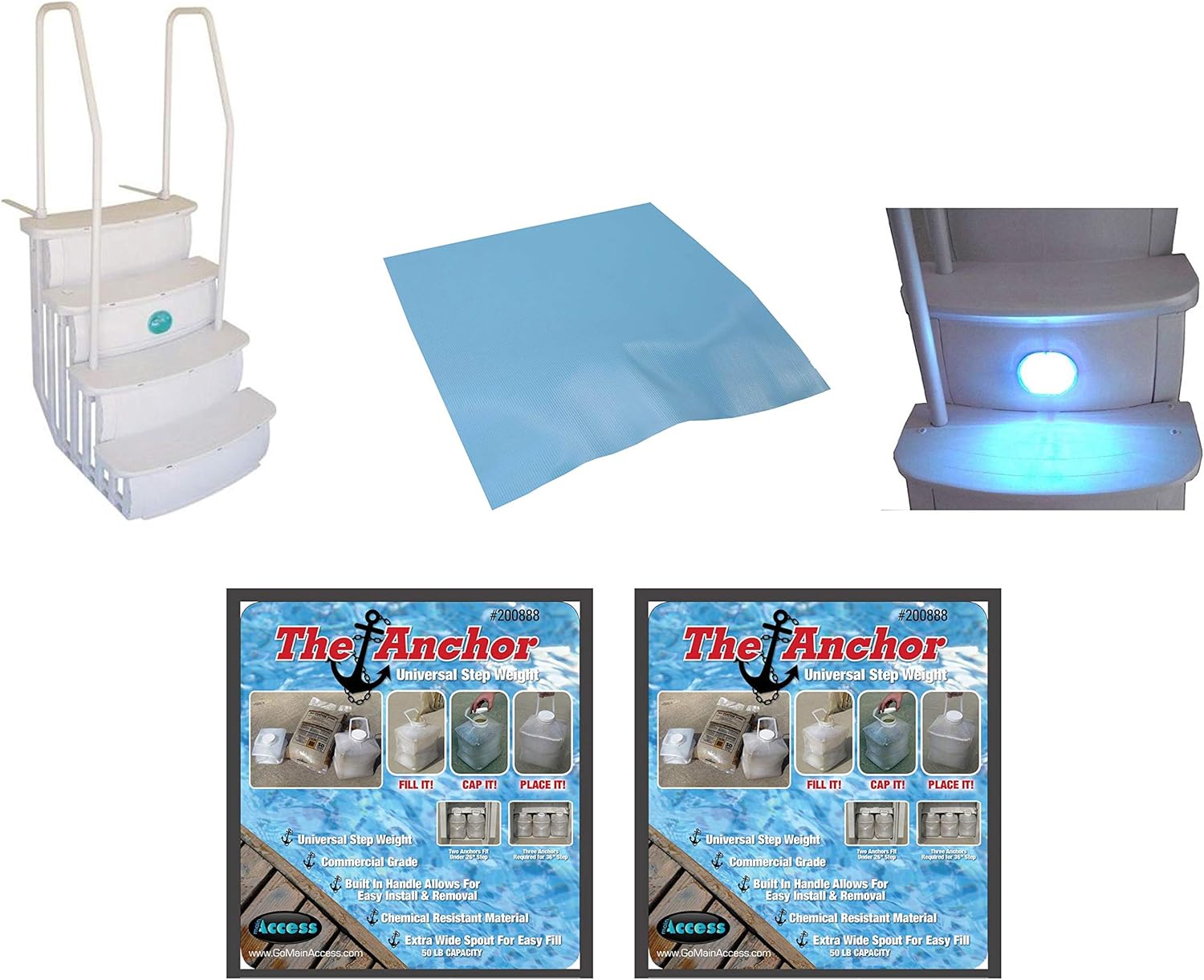 Best Main Access Istep Above Ground Pool Entry Steps Ladder