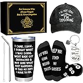 Birthday Gifts for Men-Unique Birthday Gifts Box with 14 Oz Tumbler, Keychain, Socks, Baseball Cap,Men Gifts for Husband, Dad, Grandpa, Friends, Teachers (80th)