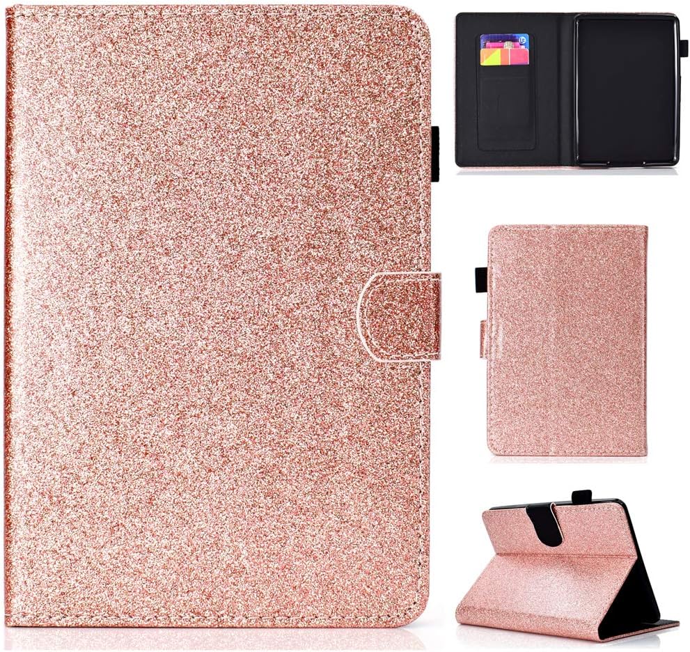 LMFULM® Case for Amazon Kindle Paperwhite 2012-2017 (6,0 Inch) PU Magnetic Cover Shining Case Sleep/Wake Function Stent Function Holster Leather Case Flip Cover for Kindle Paperwhite Rose Gold