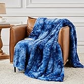 Homemate Heated Blanket Electric Throw - 50"x60" Heating Blanket Throw 1/2/4/6/8 Hours Auto-Off 10 Heat Levels Over-Heat Protection Luxury Faux Fur Sherpa ETL Certification