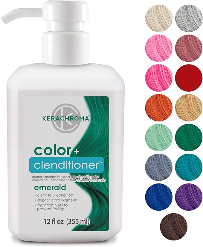 Kerachroma Clenditioner EMERALD Hair Dye Depositing Color Conditioner