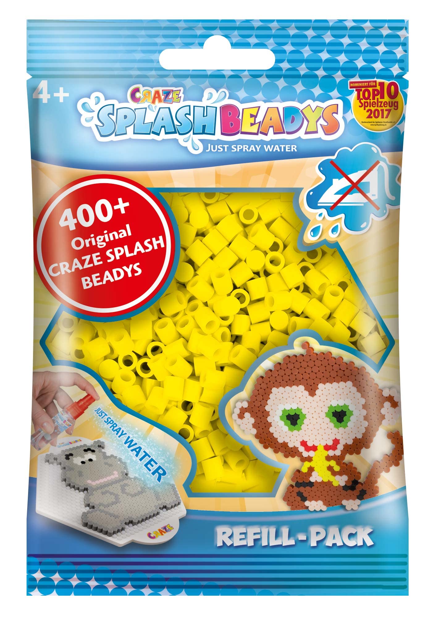 CRAZE Splash Beadys Refill-Set Beads Water Beads Refill-Pack Yellow 11485