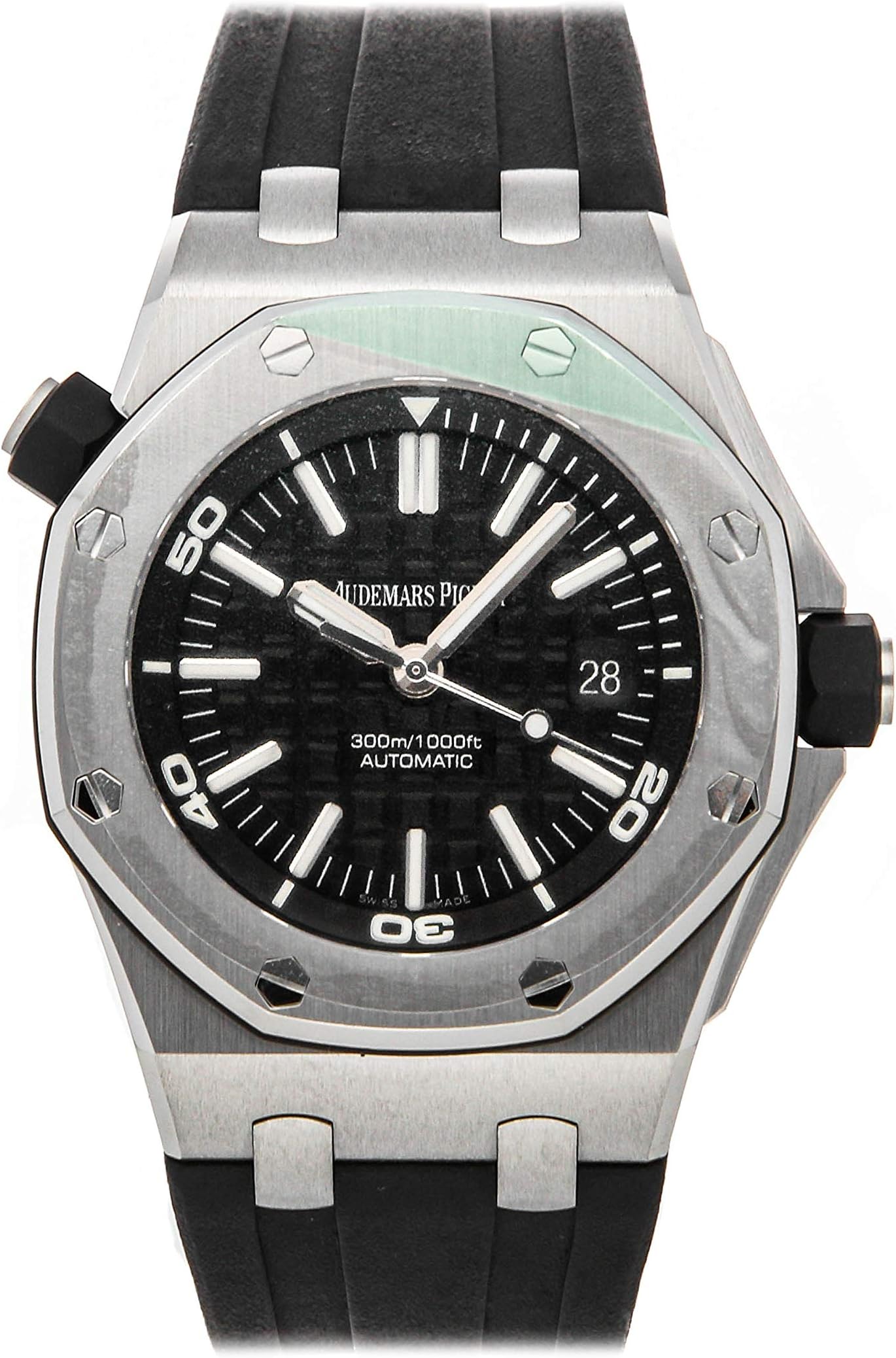 Audemars Piguet Royal Oak Offshore Mechanical (Automatic) Black Dial Mens Watch 15703ST.OO.A002CA.01 (Certified Pre-Owned)