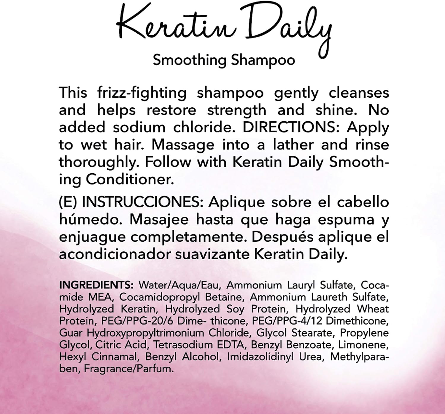 Keratin Perfect Daily Smoothing Shampoo, Salon Quality Product for Healthier Hair, Nourishing Extracts Protects Your Scalp - Image 5