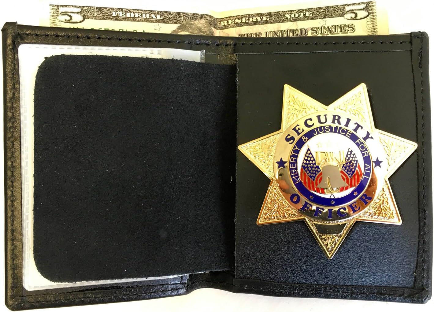Hero's Pride Bi-Fold Recessed 7 pt Star Wallet CDCR
