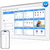 EVERBLOG HomeCal 21.5" Digital Family Calendar with Smart Fridge Management | Touchscreen | Calendar Sync | Chore Chart with Rewards | Meal Planner | Electronic Photo Frame | Wall Mount &amp; Desk Stand