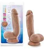 Blush Dr. Skin Glide 7" Realistic Dildo With Balls & Suction Cup - Self-Lubricating