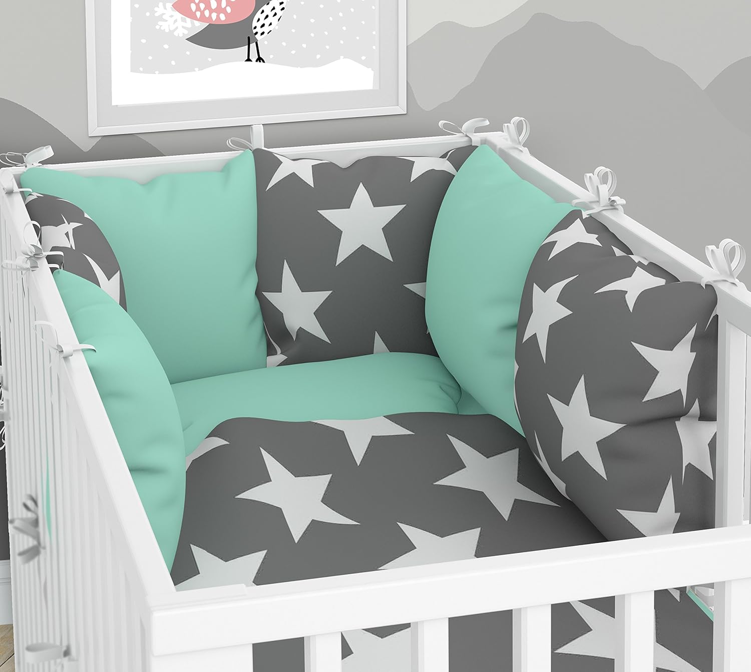 6 Housses En Velours Pour Lit Bebe 60 X 1 Cm Lot De 3 Housses De Couette Pour Bebe 90 X 1 Cm Avec Drap Housse Et Tour De Lit Matelas Et