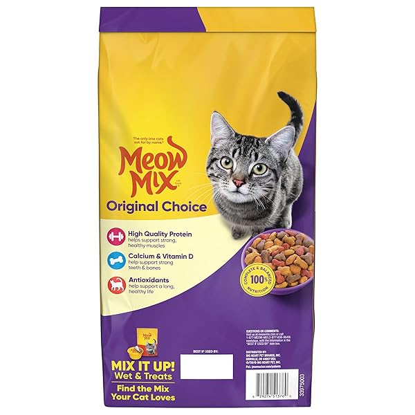 MEOW MIX ORIGINAL CHOICE DRY CAT FOOD, 6.3 POUND BAG