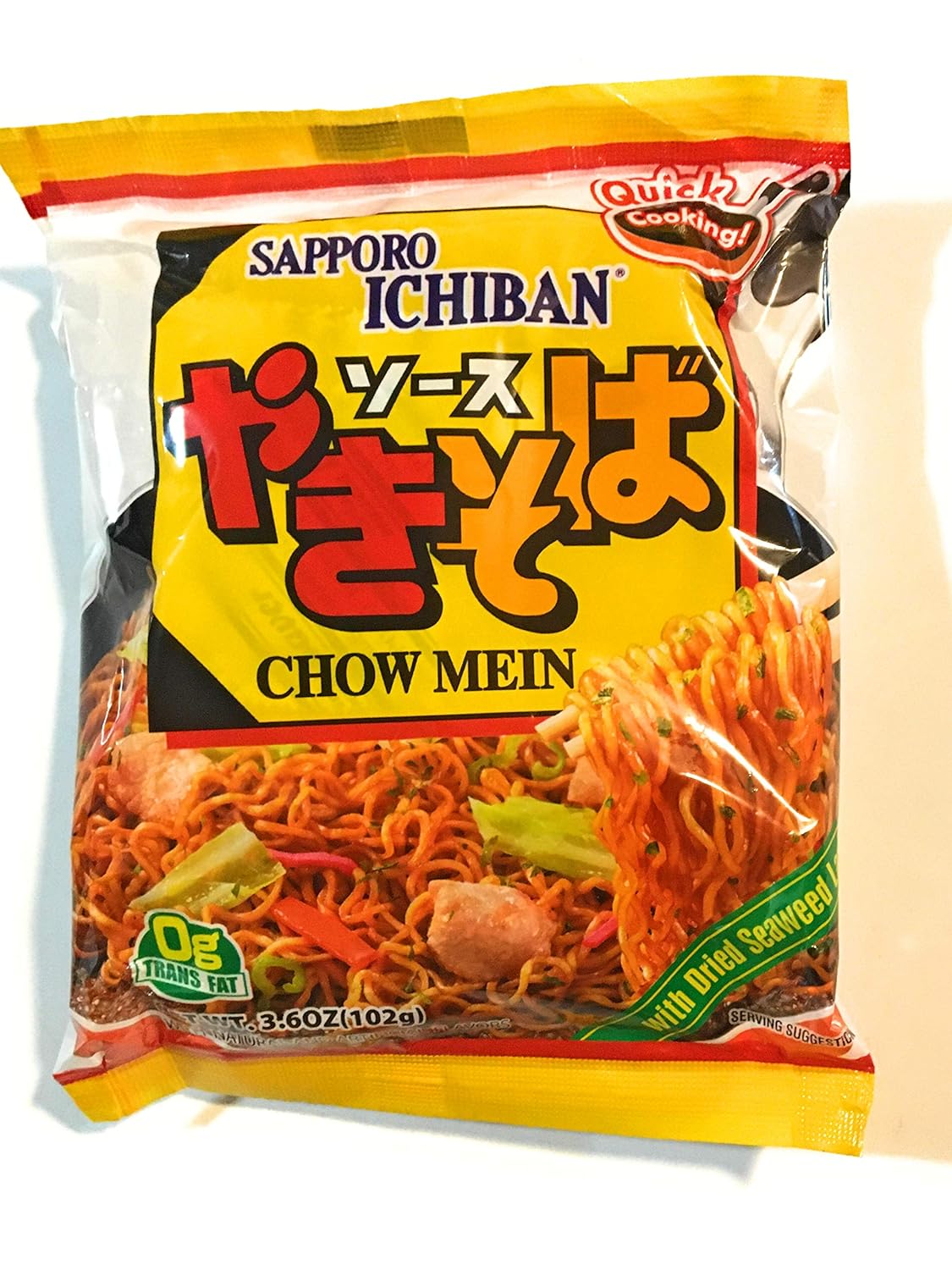 Amazon Com Sapporo Ichiban Chow Mein 3 6 Oz 10 Pack Grocery Gourmet Food