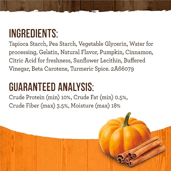 MERRICK FRESH KISSES NATURAL DENTAL CHEWS, TREATS INFUSED WITH PUMPKIN AND CINNAMON FOR MEDIUM DOGS 25-50 LBS – 20 OZ. BAG