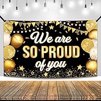 KatchOn, Anniversary Banner Black And Gold - XtraLarge, 72x44 Inch