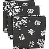 Bandana 3-Pack - Made in USA For 70 Years - Sold by Vets – 100% Cotton –Sewn Edges