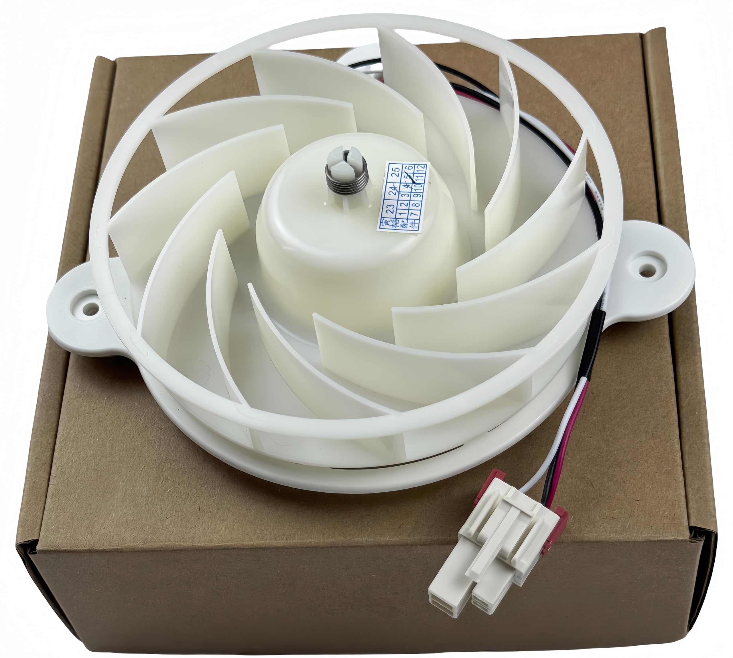 Photo 1 of Upgraded DA31-00287B Refrigerator Evaporator Fan Motor Compatible with Samsung Refrigerator Replaces DA31-00334A DA96-00968A 3954921 AP5948644 PS9494284 DC12V 0.21A Warranty: 3-Year.