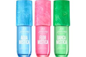 Sol de Janeiro Limited Edition Perfume Mist Travel Size Bundle | Agua, Flor, and Danca Mistica | 3 pc set – 3.0 fl oz/90 ml