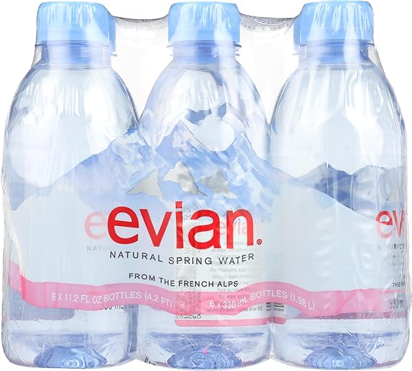 EVIAN, WATER, 6 CT, 11.2 OZ EACH