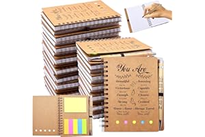 TAREVANIWA 20 Pcs Christian Gifts Bulk Prayer Journal - 10 Sets Bible Notebook with Bible Verse Pens and Notepads - Church Gifts in Bulk for Staff, Teachers, Pastors, Thanksgiving Christmas Family Gifts