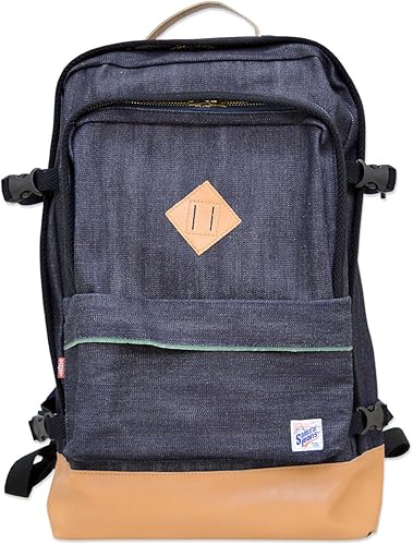 Amazon サムライジーンズ Samurai Jeans デニムバックパック サムライジーンズ Db17 Bp 日本製 リュック バッグ かばん 大容量 インディゴ Free シューズ バッグ