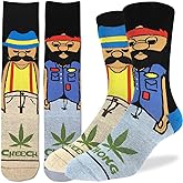 Good Luck Sock Men's Cheech & Chong Socks, Adult
