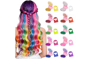 Hair Chalk Temporary Vibrant Hair Dye for Women,Washable Hair-Color Makeup Kit for Christmas Birthday New Year Cosplay Hair D
