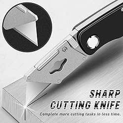 JETMORE 4 Pack Folding Utility Knife with Extra