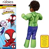 Rubies Spidey and His Amazing Friends Hulk Deluxe Toddler Costume 2-4 view 2