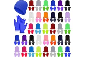Handepo 60Pcs Kids Winter Beanie and Gloves Bulk Knit Hats Gloves Warm Unisex Cold Weather Winter Gifts for Boy Girl Homeless