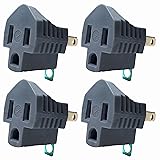 3 Prong to 2 Prong Adapter, Polarized Grounding