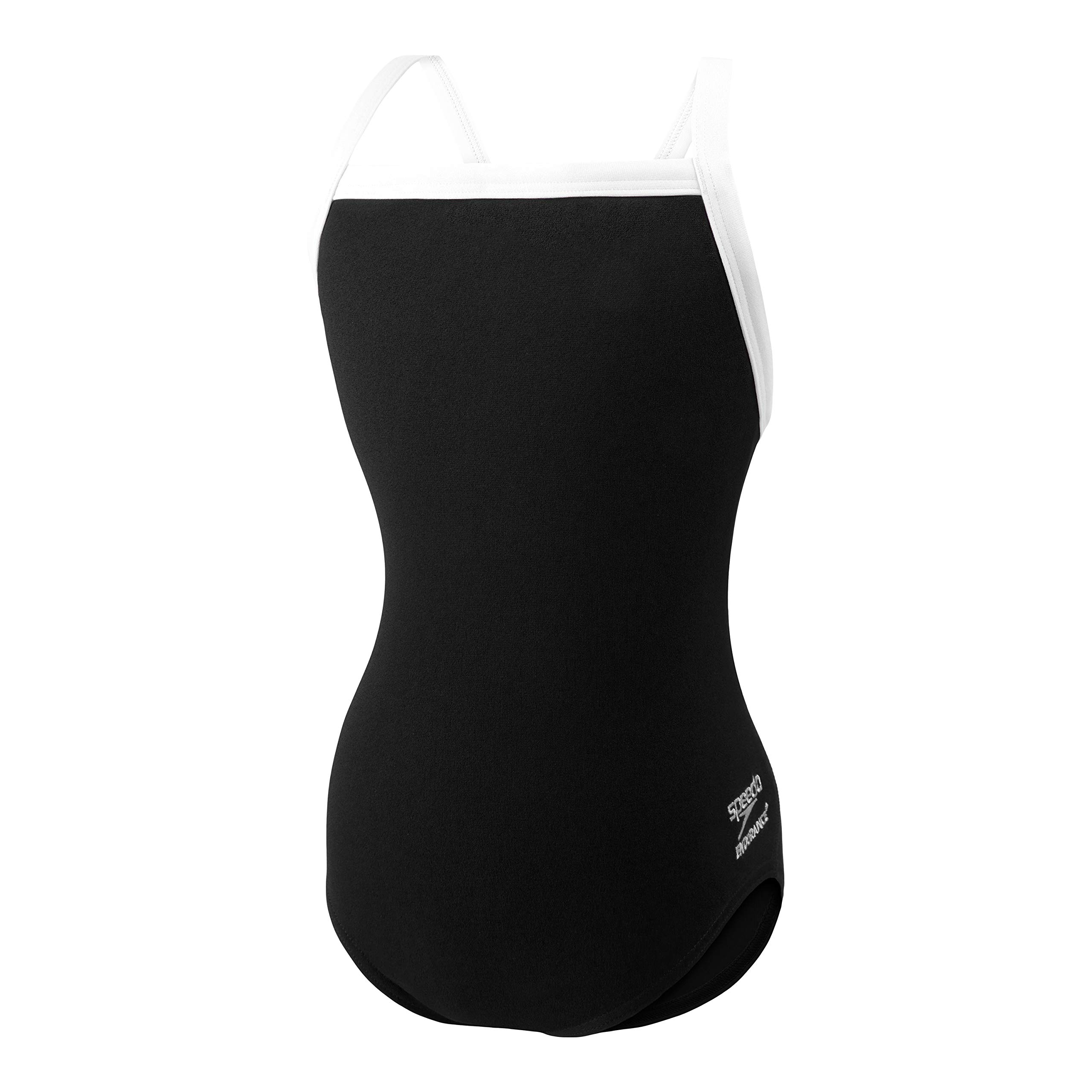Speedo Traje de baño para niña One Piece Endurance+ Flyback Solid Youth Team Colors