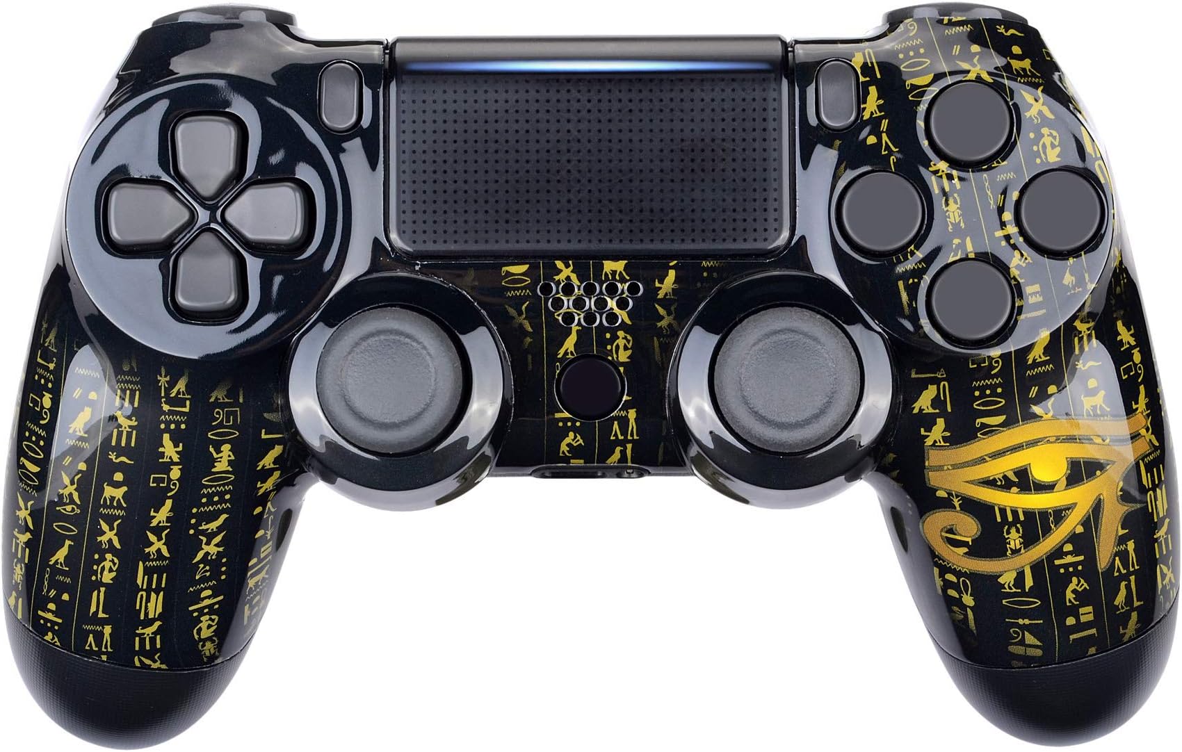 eXtremeRate Eye of Providence Origins Hydro Dipped Front Housing Shell Case, Faceplate Cover Replacement Kit for Playstation 4 PS4 Slim PS4 Pro Controller (CUH-ZCT2 JDM-040 JDM-050 JDM-055)